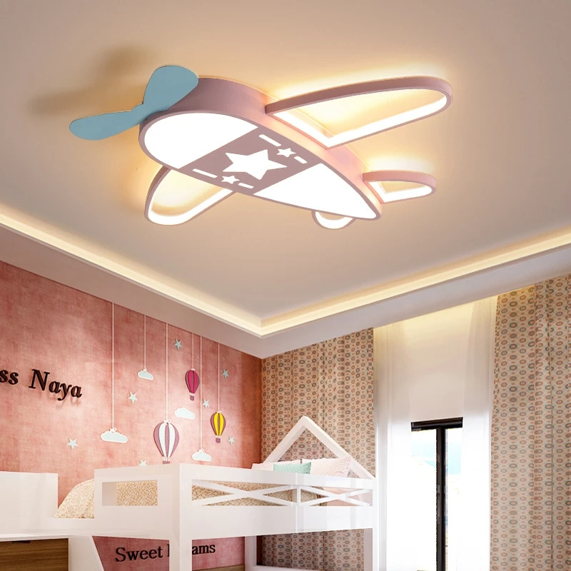 Aircraft children's lamp modern led Ceiling Lights bedroom boy girl children's room home decoration 90-200V ceiling lamp Fixture