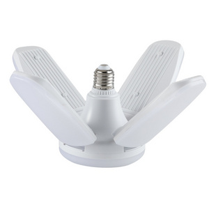 Blade Lighting Deformation Adjustable Blind AC85-265V Spot Deformable Garage E27 Bulb Folding Led Ceiling Fan Lamp Chandelier