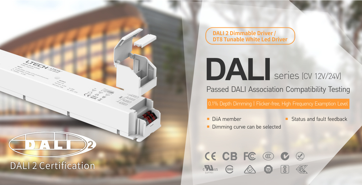 DALI Intelligent LED Driver 12W 350-700mA Constant Current LED Driver