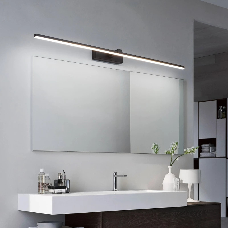 Modern Led Mirror Light For Bathroom Indoor Dressing table Lighting Simplicity White Black Lustre Wall lamp Kitchen Fixture Deco