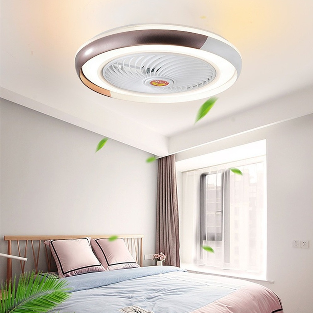 Creative design 50cm intelligent Bluetooth ceiling fan lamp with remote control fan lamp modern bedroom decorative ceiling lamp