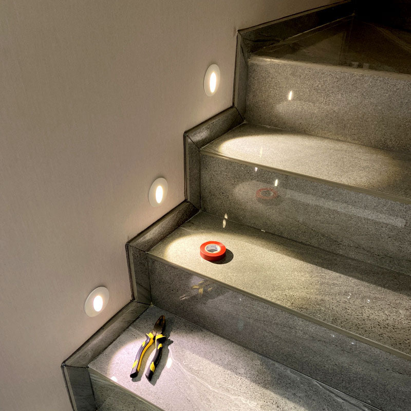 Aluminum Corridor Lighting Mini Recessed Step Stair Led Light