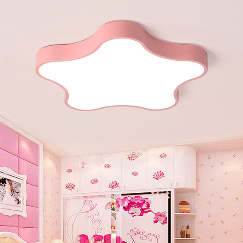 DURLITECN Bedroom Corridor Lamp Indoor Lighting Five-Pointed Children's Room 36W Star Led Ceiling Lamp