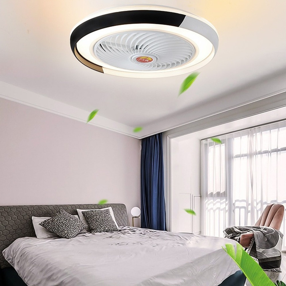 Creative design 50cm intelligent Bluetooth ceiling fan lamp with remote control fan lamp modern bedroom decorative ceiling lamp