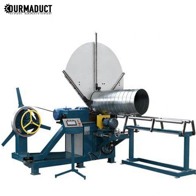 Round Duct Elbow Making Machine Spiral Concrete Tube Pipe Culvert Duct Forming Machine