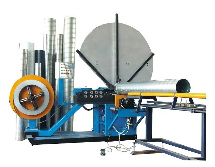 Round Duct Elbow Making Machine Spiral Concrete Tube Pipe Culvert Duct Forming Machine