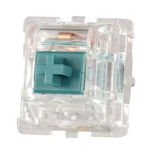 DUROCK Clear T1 Tactile Mechanical Keyboard Switch Gold Plated 67g Spring Keyswitch for Custom Keyboard Switches