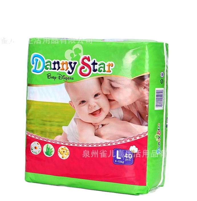 Non Woven Fabric Bamboo Soft Skin Organic Baby Natural Disposable Baby Diapers