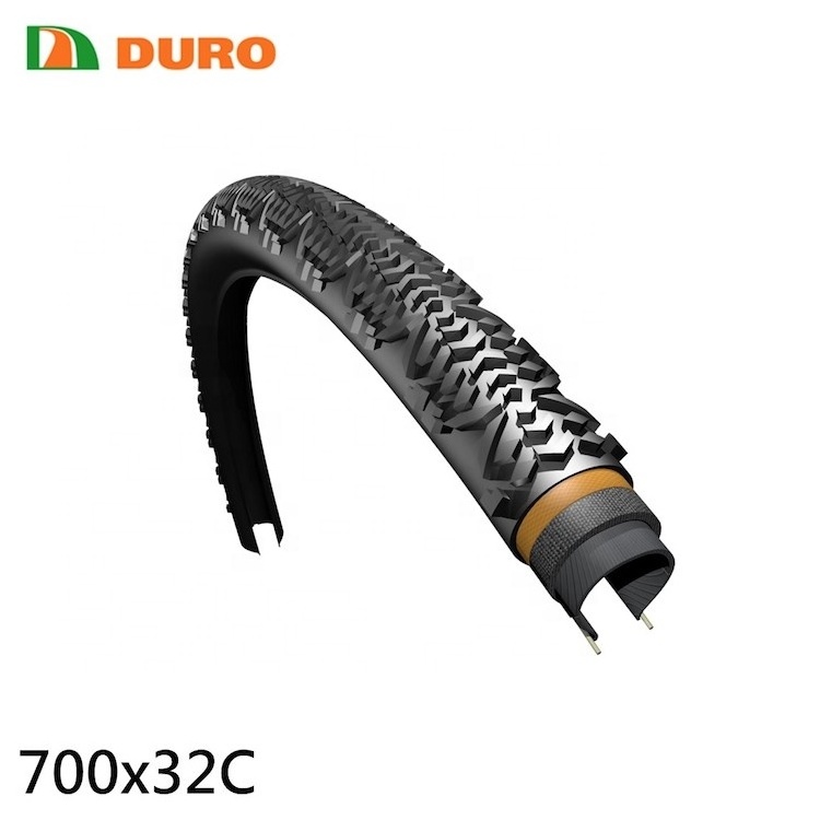 Knobbed tread 700x32C dirt bike tire rear