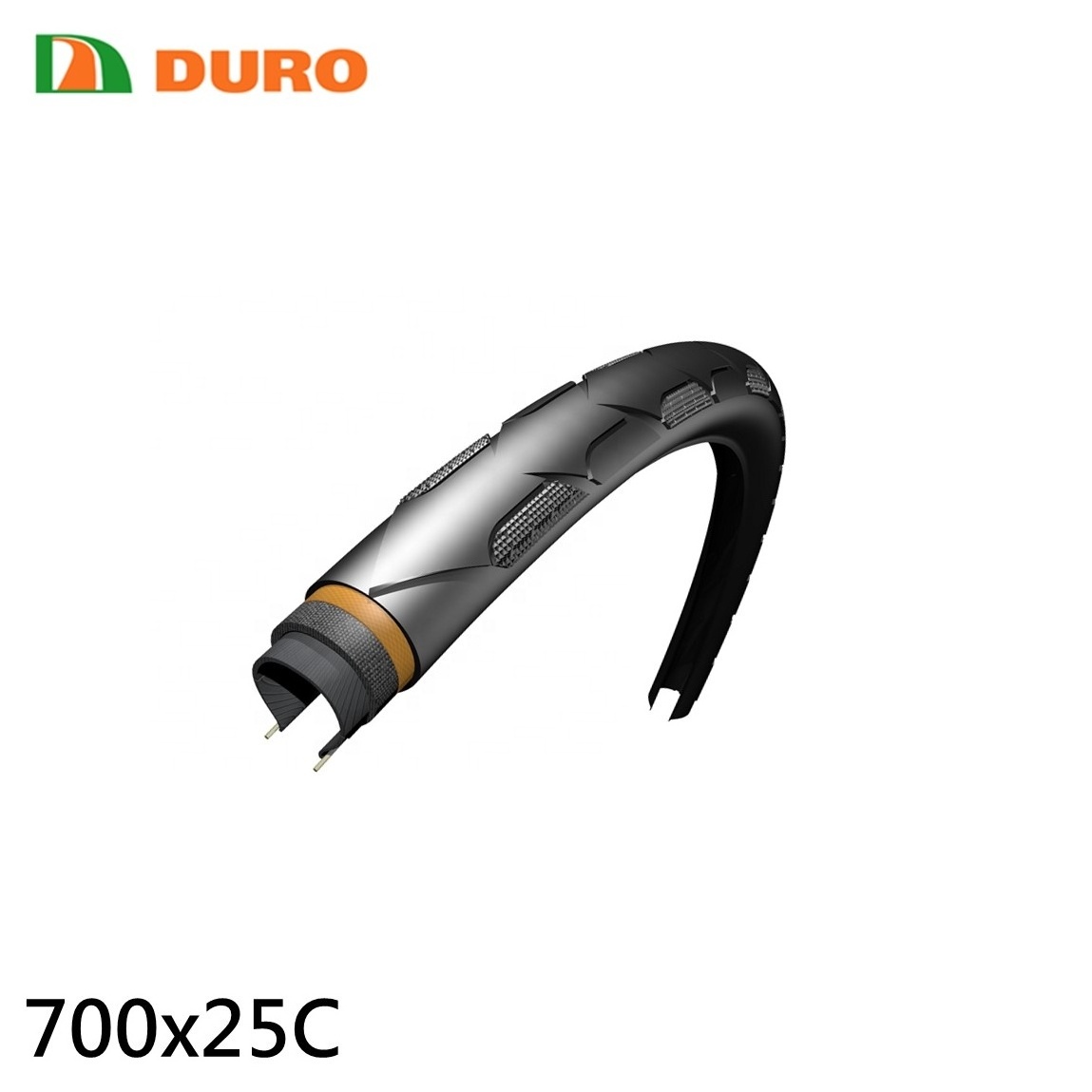 Full-functioned training bicycle tire 700x25c