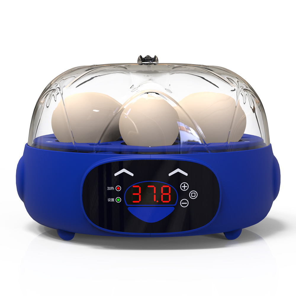 Egg Incubator with 8 LED Lighted Egg Candle Tester and Temperature Control Device One-Key Incubation for Heat Preservation