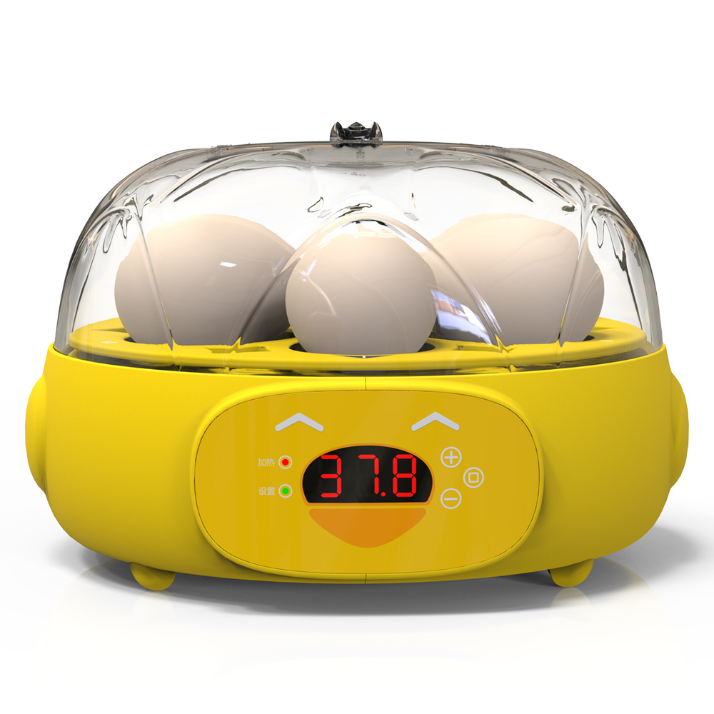 Egg Incubator with 8 LED Lighted Egg Candle Tester and Temperature Control Device One-Key Incubation for Heat Preservation