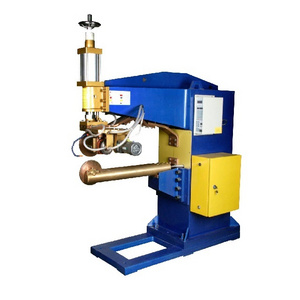 Automatic longitudinal seam welding machine for steel barrel storage bin