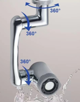 Wholesale Water Faucet Extension High Quality Faucet Extension Rotating Extrude 1080 Swivel Robotic Arm Swivel Extension Faucet