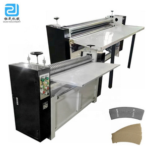 DS-C Ripple Single Facer Corrugated Facer Paper Making / Forming Machine with Manual Glue Machine for Corrugated Paper