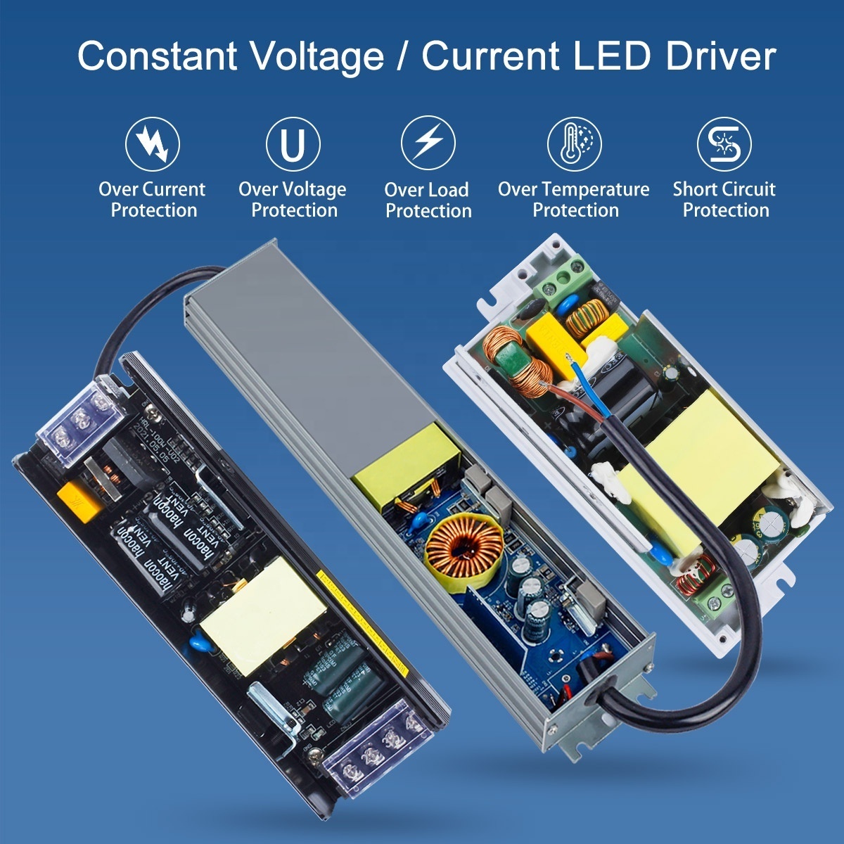 DUSKTEC 45-65v 600ma BIS Certified Flood Light 12v 100w Led Transformer DC 25-38v Power 24v 60w Triac Dimmable Led Driver