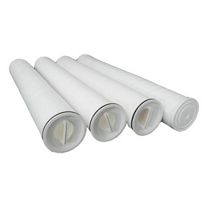 Polypropylene Filter Core PP Pleated High Flow Filter Cartridge for water filtration