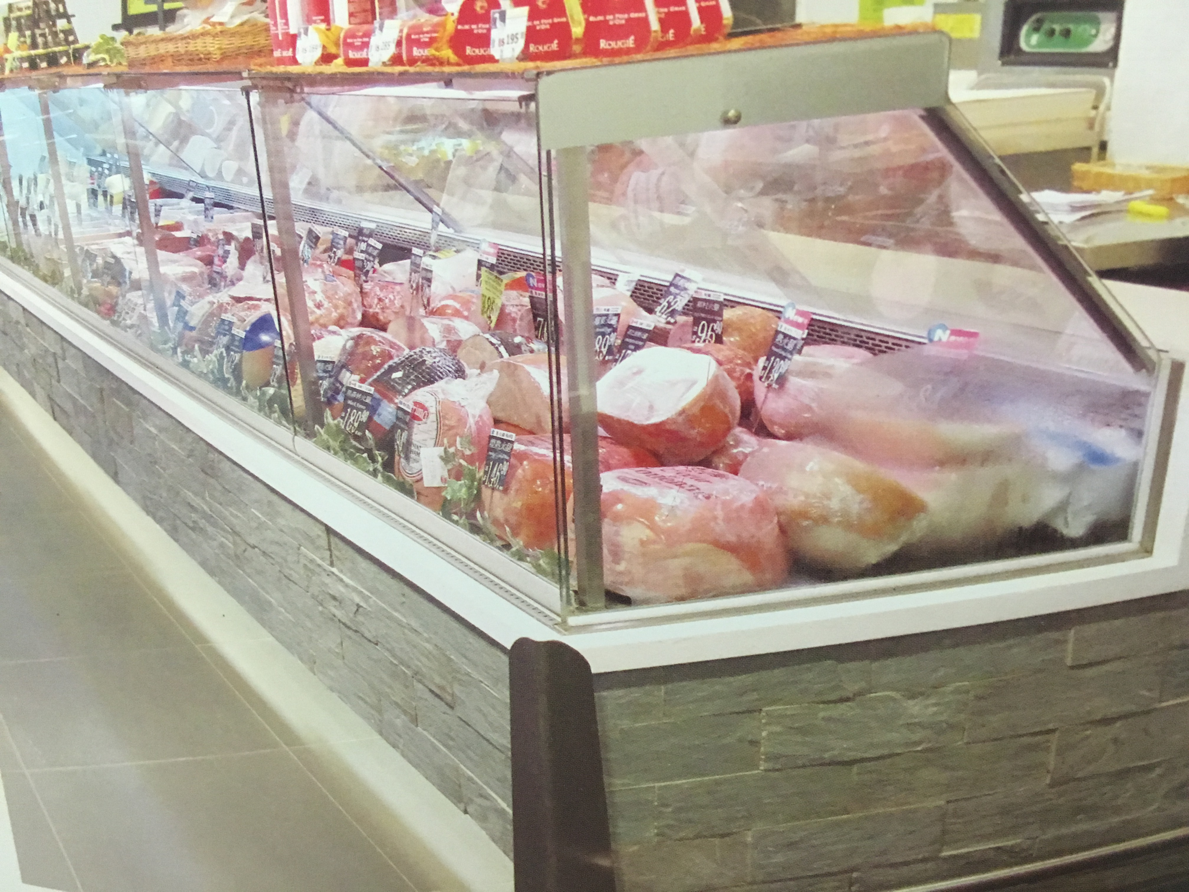 Commercial Counter Display Case Fridge For Meat Shop Deli Refrigerator