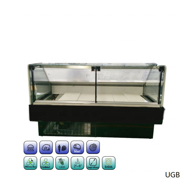 Commercial Counter Display Case Fridge For Meat Shop Deli Refrigerator