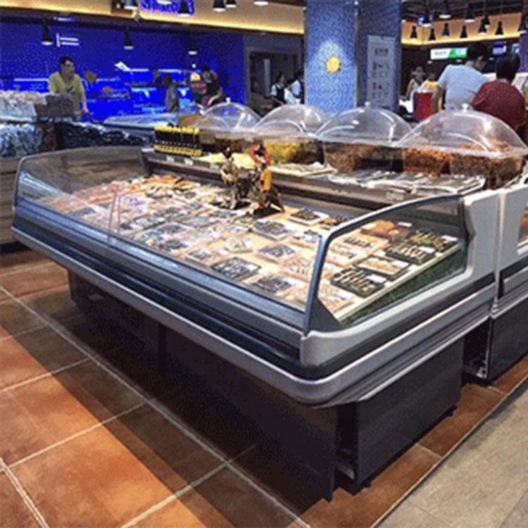 Open Style Butcher Shop Equipment Display Fridge cake freezer deli display refrigerator meat display cases