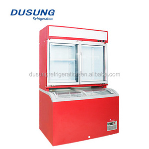 commercial wall mounted overhead island chiller New Design Supermarket Commercial Wall Site Combi Freezer