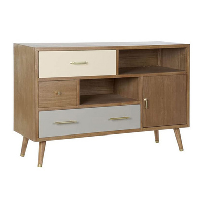 DU'S Bucket cabinet wood simple modern bedroom livingroom storage cabinet 3 chest of drawers