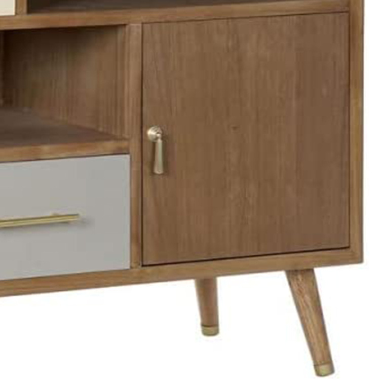 DU'S Bucket cabinet wood simple modern bedroom livingroom storage cabinet 3 chest of drawers