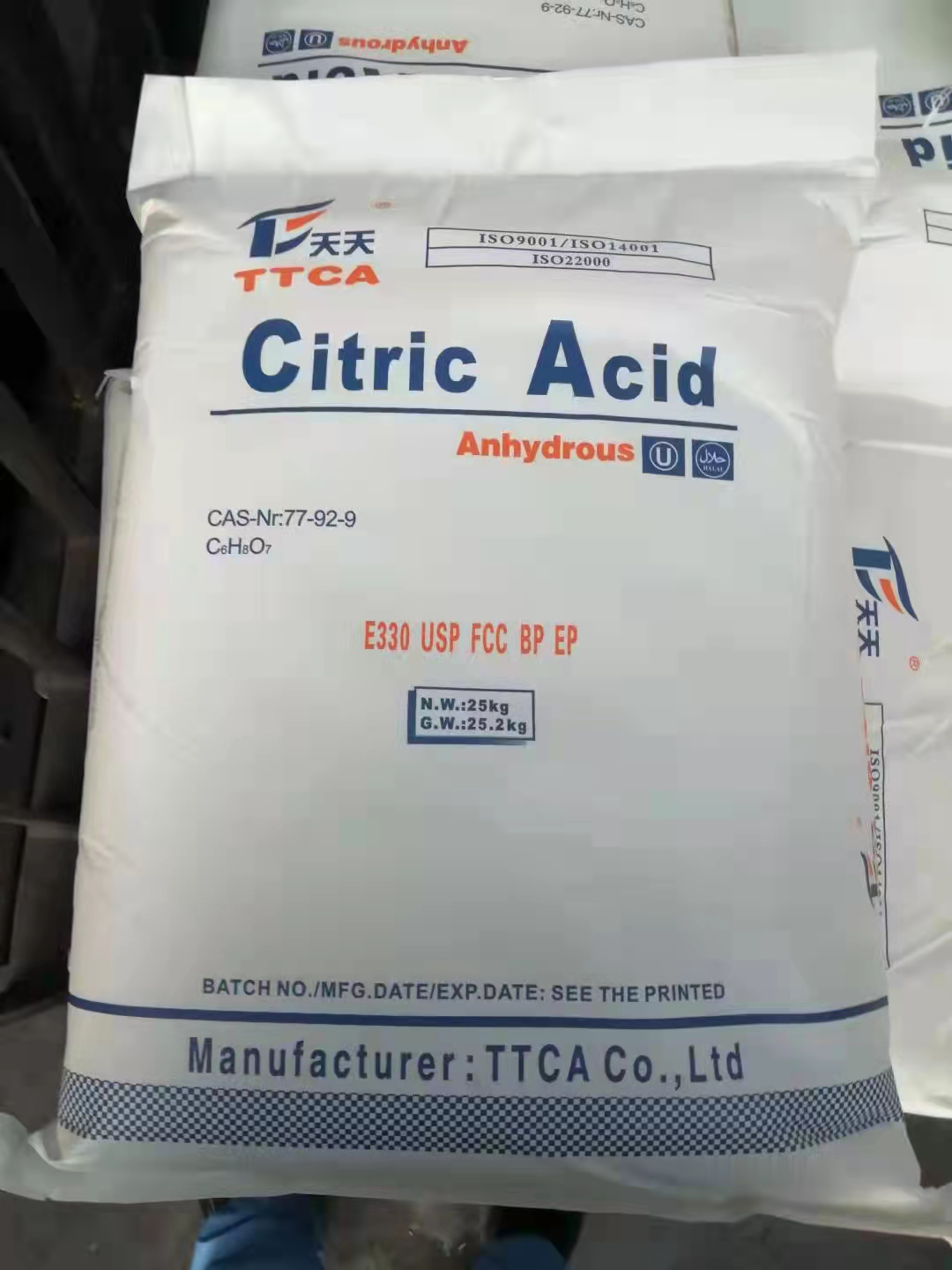 Fast Delivery High Purity Citric Acid Monohydrate Anhydrous Powder for Food Additives as sweetener