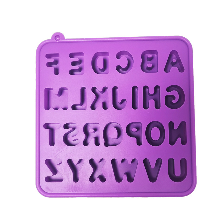 Custom 26 alphabet shape cake Baking silicone epoxy resin cake supplies chocolate Molds silicon cake tools