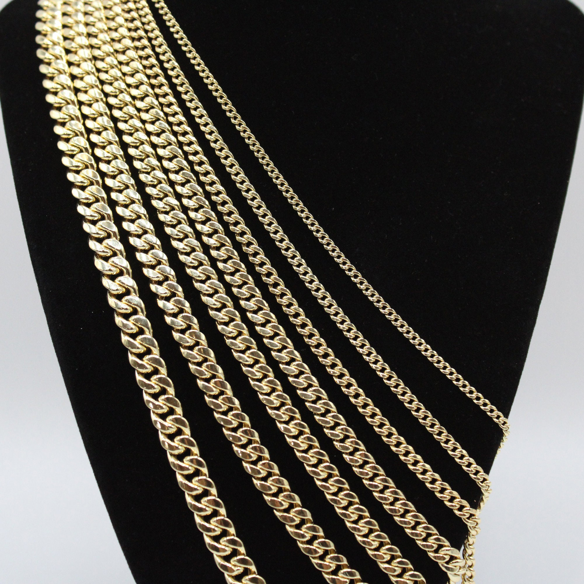 Duyizhao Luxury Stainless Steel High Quality 14k Gold Plated Miami Cuban Link Chain Necklace Jewelry For Men