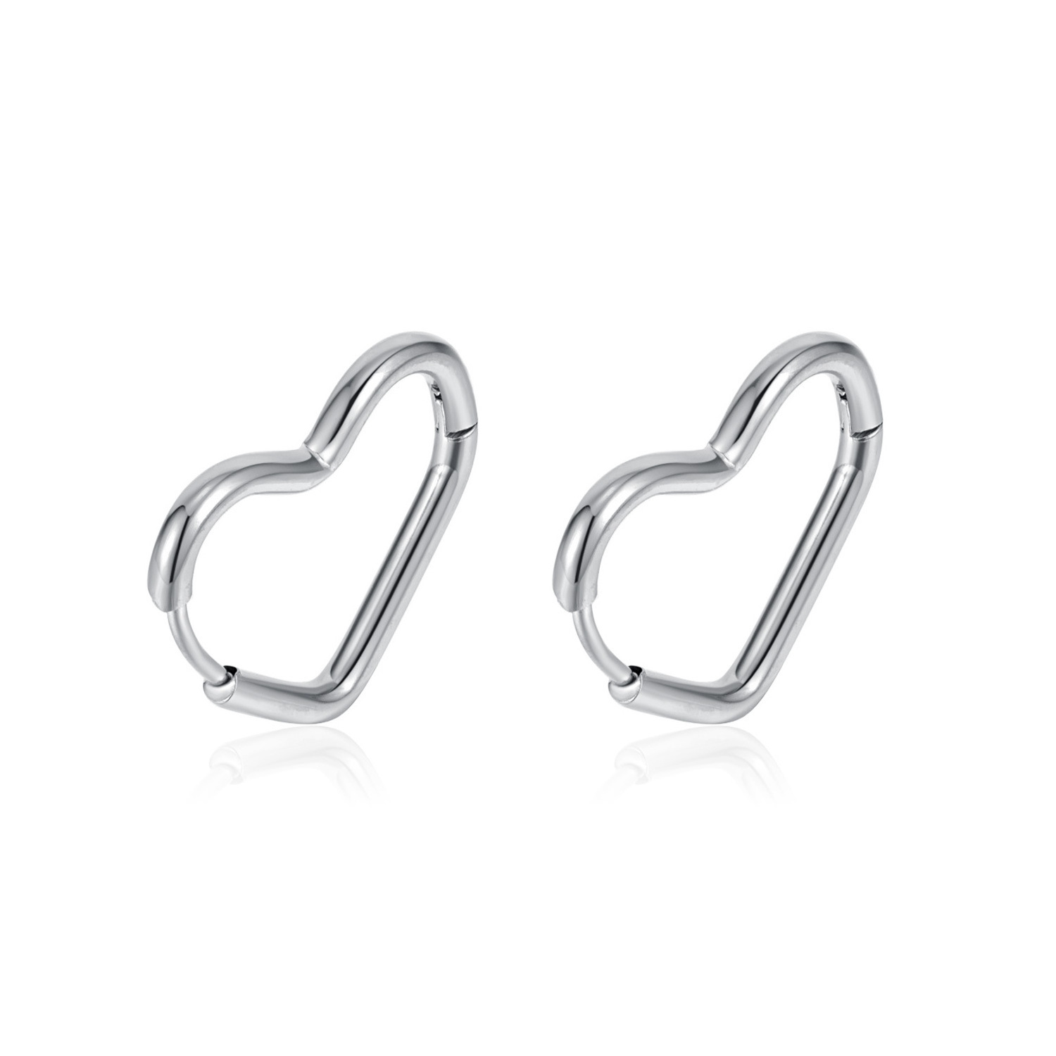 Manufacturers direct sales fashion love stainless steel earrings accessories light luxury niche all matching earrings