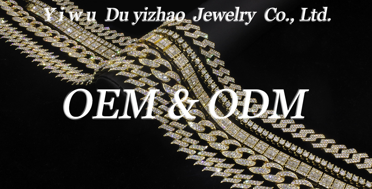 Duyizhao Hip Hop Classic Stainless Steel 14K Gold Plated Miami Cuban Link Chain Necklace Jewelry