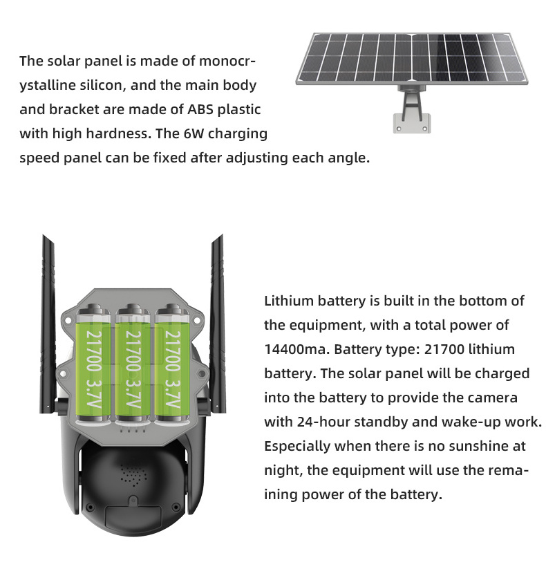 Good Selling Solar Cctv Camera 4g Sim Card Motion Detector Wireless Infrared Security Camera With Solar Panel