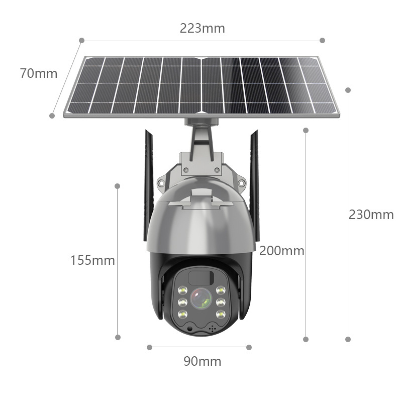 Good Selling Solar Cctv Camera 4g Sim Card Motion Detector Wireless Infrared Security Camera With Solar Panel