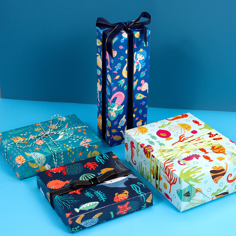 Low Price Fancy Gift Wrapping Paper Printed Tissue Wrapping Paper Custom Printed Wrapping Paper