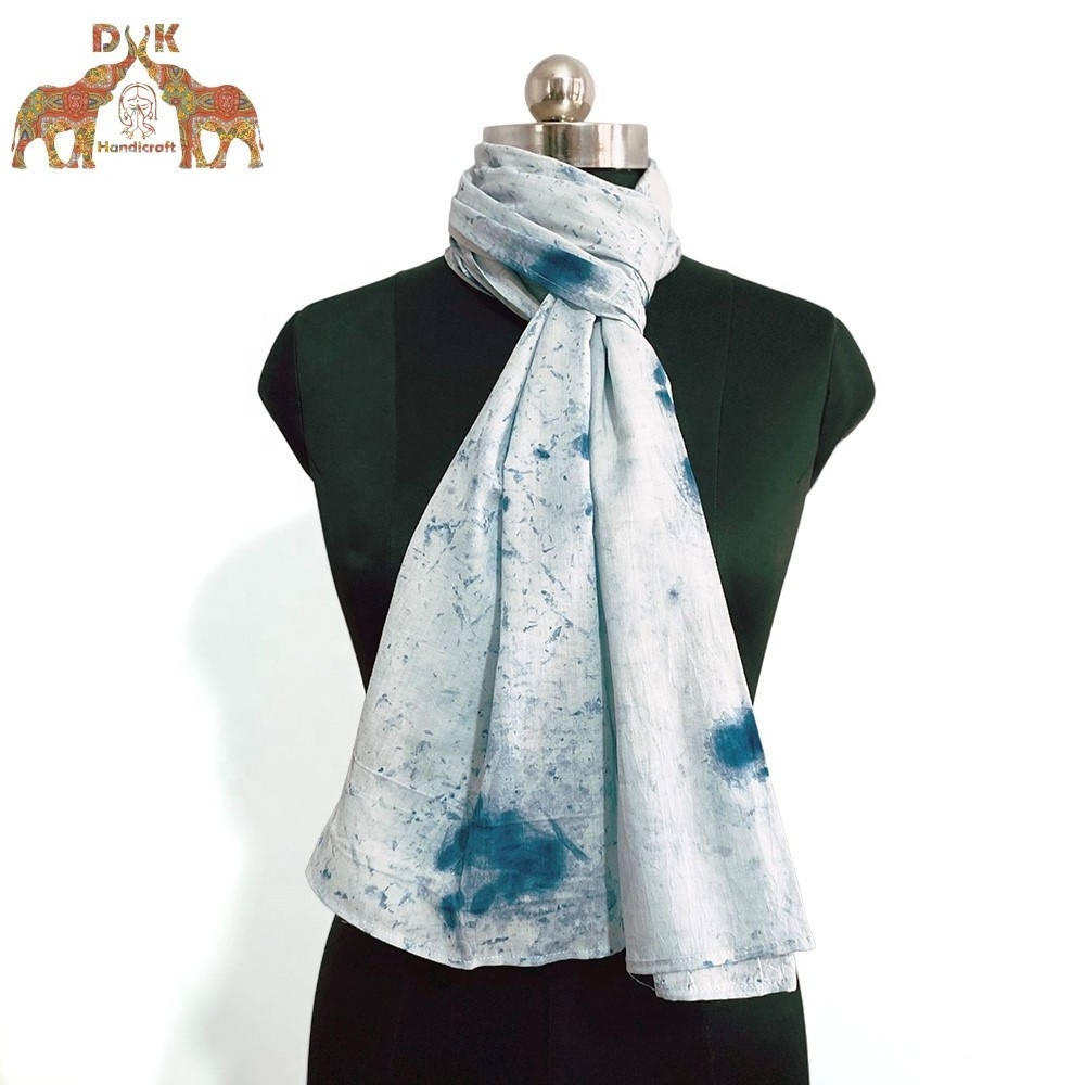 Manufacturer cotton stoles Tie dye shibori scarves Indian handmade stylish dupatta scarf for women