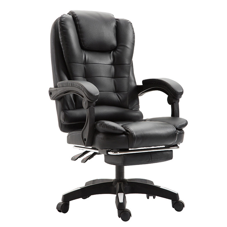 Wholesale Office PU Leather Chair Executive Black Leather Chair CEO Design Office Chair