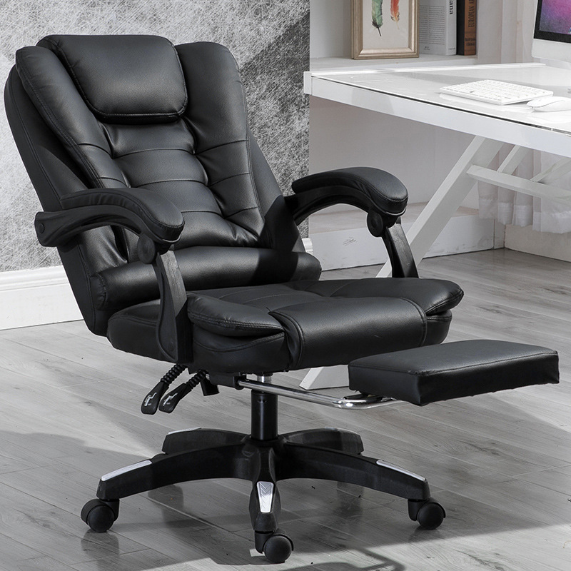 Wholesale Office PU Leather Chair Executive Black Leather Chair CEO Design Office Chair