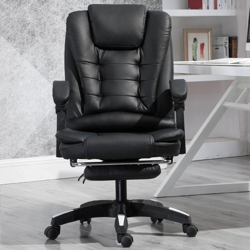 Wholesale Office PU Leather Chair Executive Black Leather Chair CEO Design Office Chair