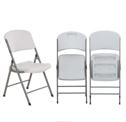 Portable white resin folding wedding garden chairs outdoor furniture in bulk