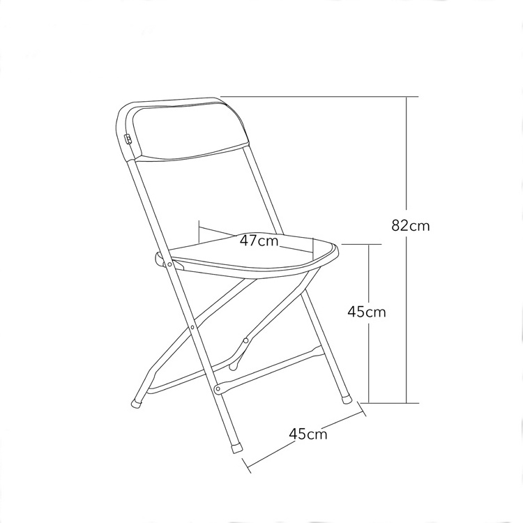 White folding plastic foldable stackable garden chairs wedding in bulk