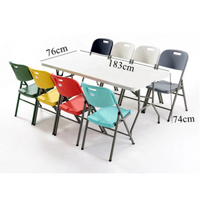 Portable resin white folding garden chair outdoor folding chairs for events parties wedding