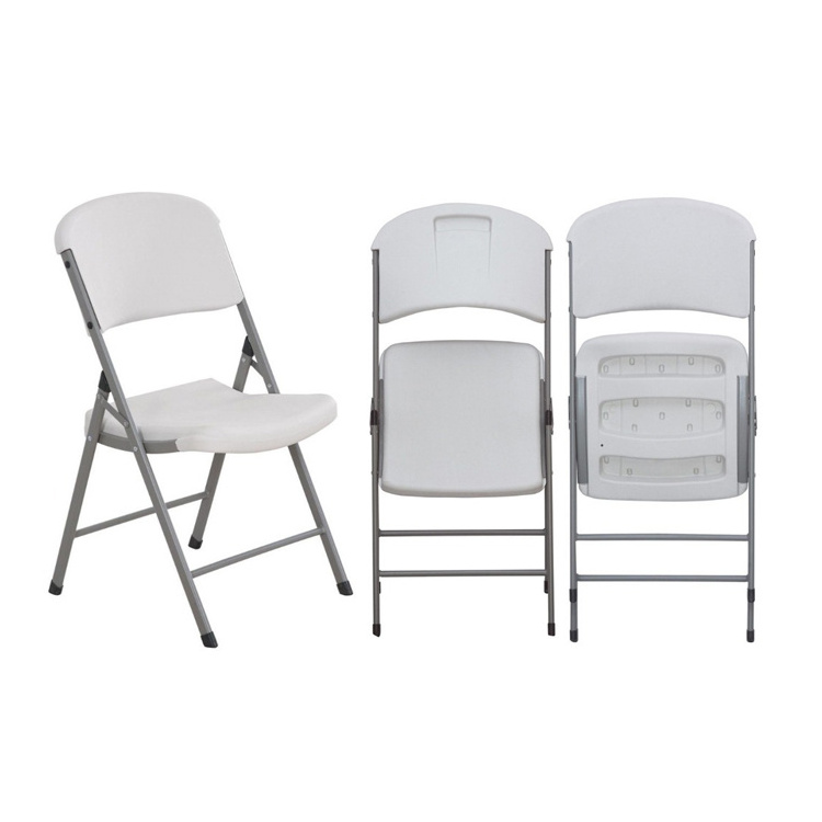 Portable resin white folding garden chair outdoor folding chairs for events parties wedding