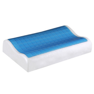 Newly Designed High Quality Natural Healthy Compressible Medical Orthopedic Memory Foam Gel Pillow for Side Sleepers