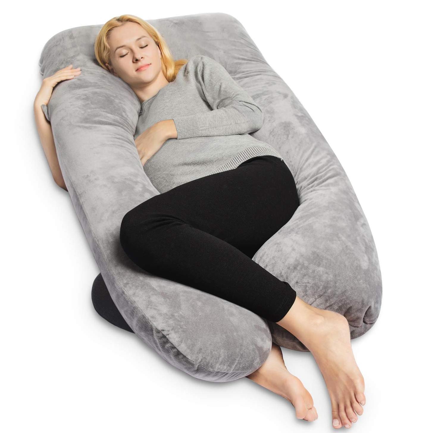 Pregnancy support pillow, Comfortable Full Body Pregnancy Pillow U Shaped Maternity Support Cushion