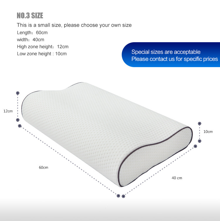 Newly Designed High Quality Natural Healthy Compressible Medical Orthopedic Memory Foam Gel Pillow for Side Sleepers