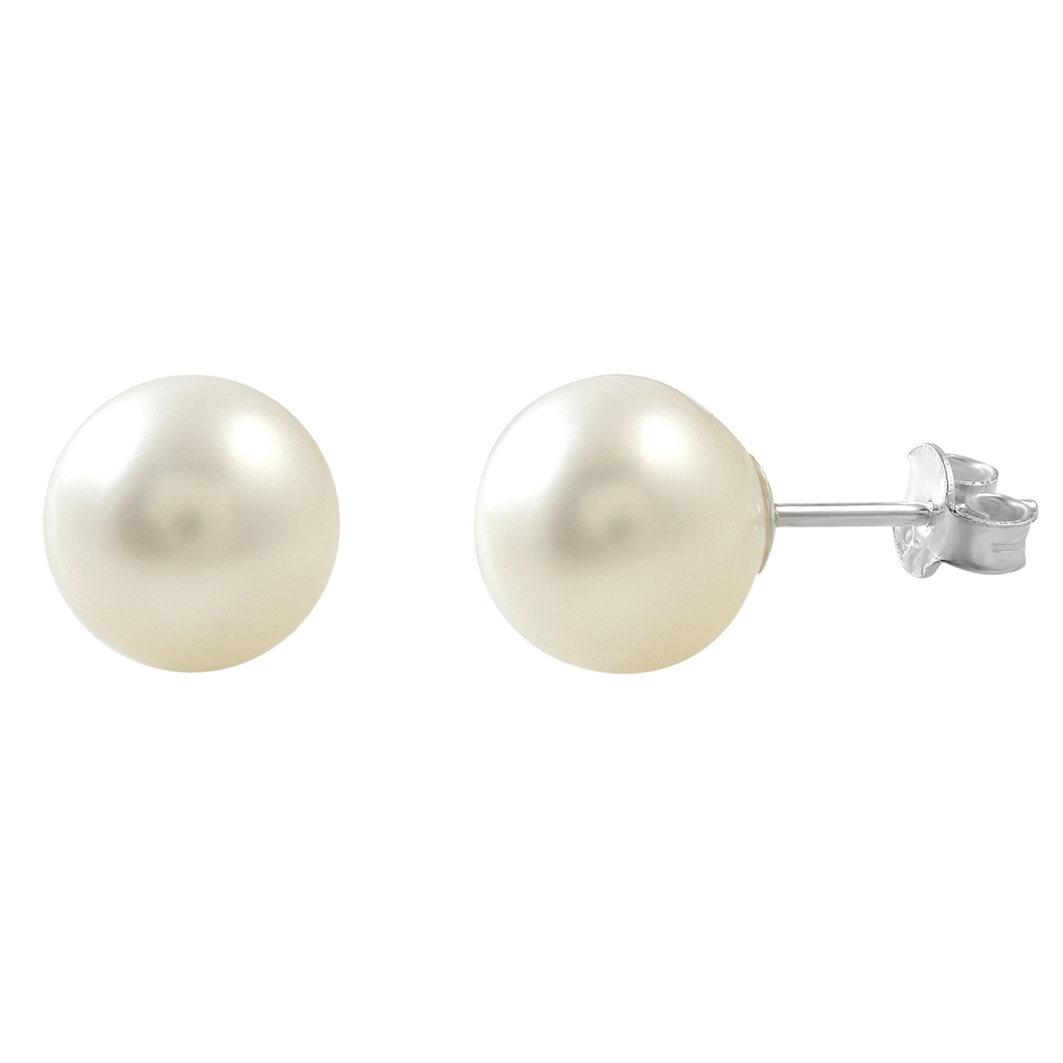 Fashion trendy stud earring women jewelry gemstone pearl 925 sterling silver stud earring women