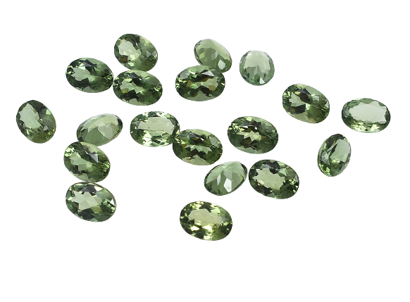 Most popular gemstone green jade pear 4x6 mm loose semiprecious stone in top quality