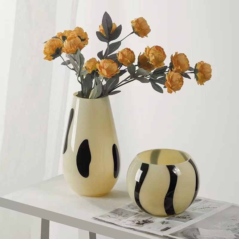 Modern Simple New Glass Vase Home Table Flowers Hydroponic Decoration Ornament Panda Floral Flower Arrangement Vase