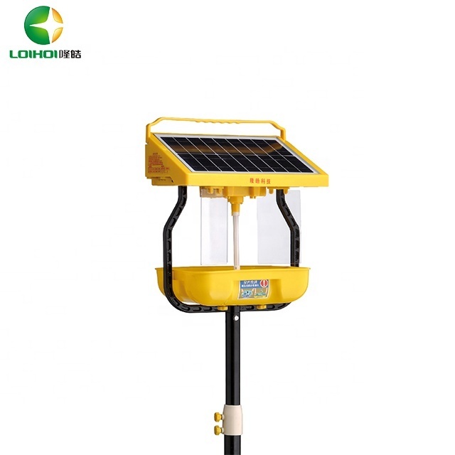 TDB-1106  Flooded Solar insect killer Lamp Bug Zapper lighting  Water-proof UV light Trap  for agriculture farm